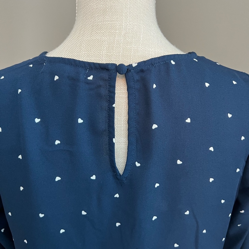 Heart Print Top - Picture 3 of 6